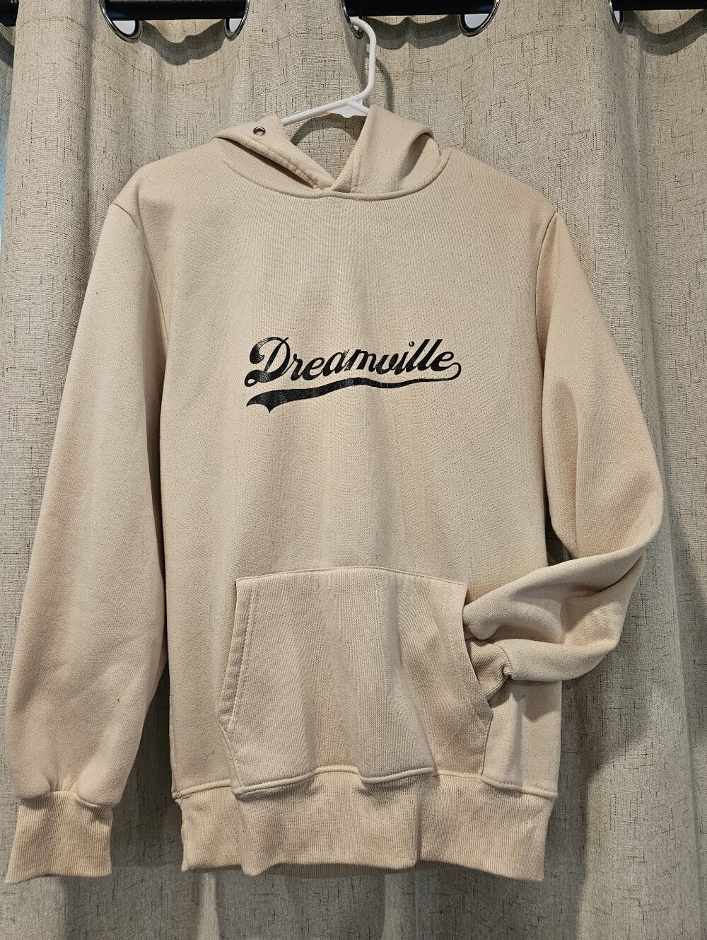 Dreamville Hoodie Sweatshirt in Beige